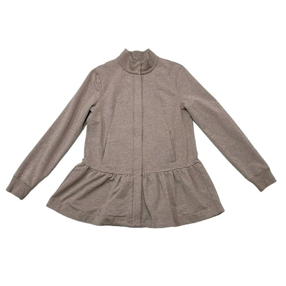 Cabi Sweatshirt Jacket Women's Small Brown Weekend Topper Knit Full Zip Pockets - Picture 4 of 16
